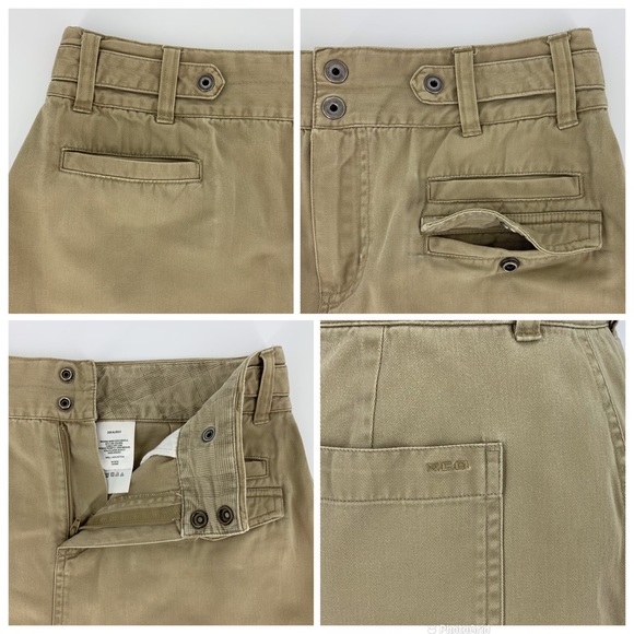 Columbia XCO Khaki Cotton Cargo Style Mini Pencil Skirt, 8 - Picture 14 of 16